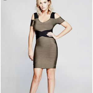 Marciano Harriet Cold Shoulder Bandage Dress XXS NWT
